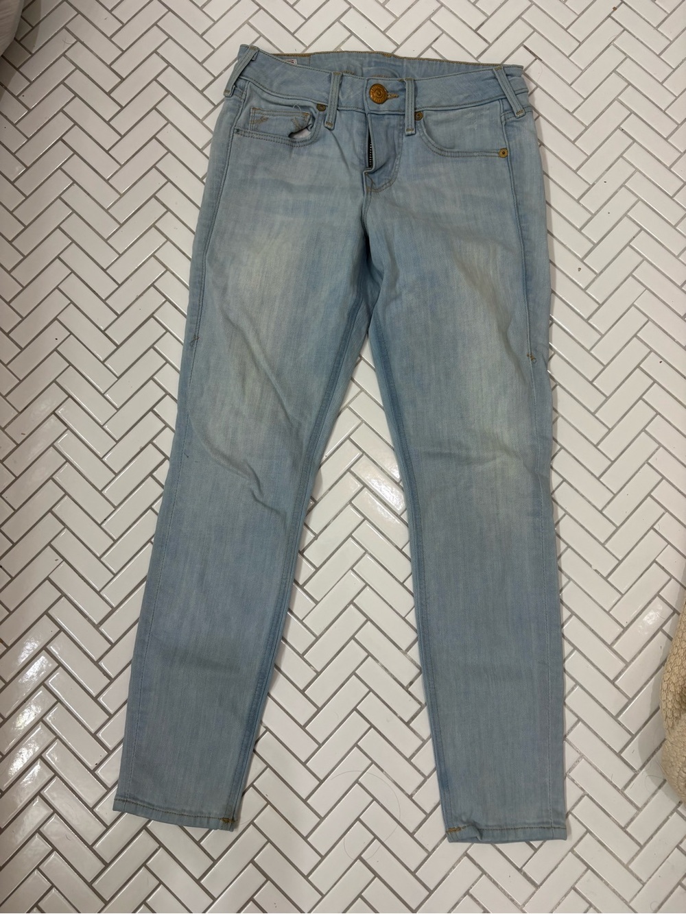 True Religion Light Wash Skinny Jeans